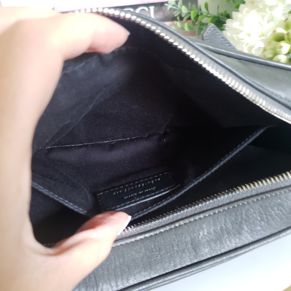 *SOLD*Authentic Pre-owned Saint Laurent Lambskin Monogram Small Lou Camera Bag - Picture 6 of 16